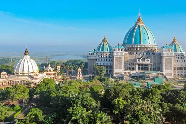 Discover Mayapur Temple in West Bengal, ISKCON Chandrodaya Mandir