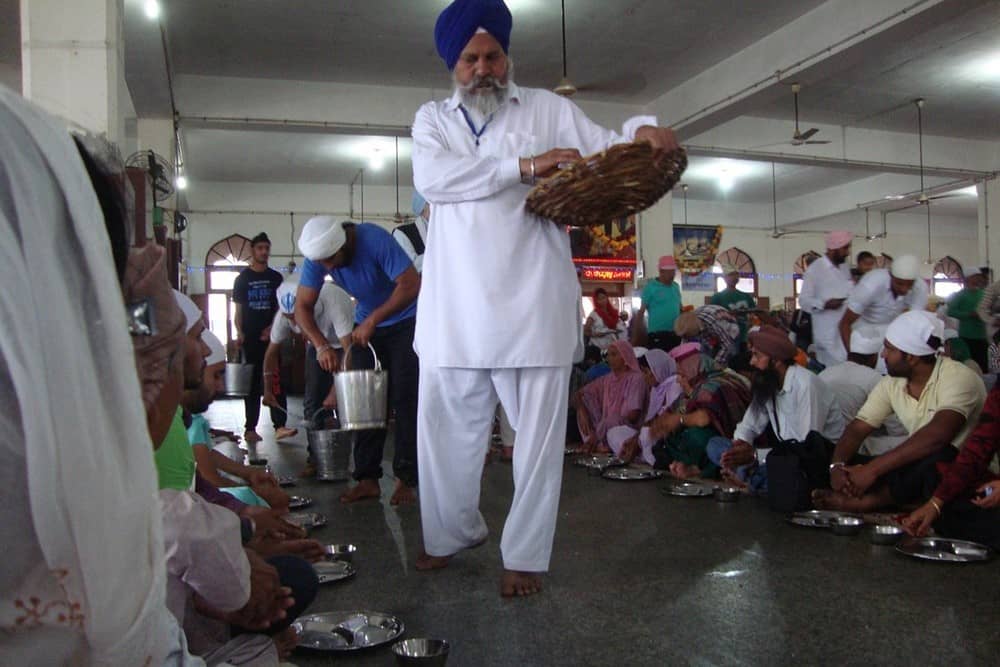 Langar at Golden Temple Amritsar India