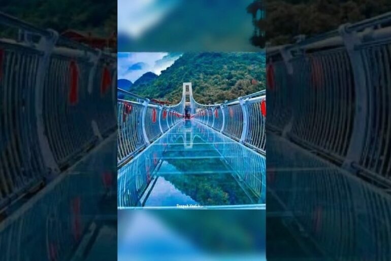glass bridge in Rishikesh