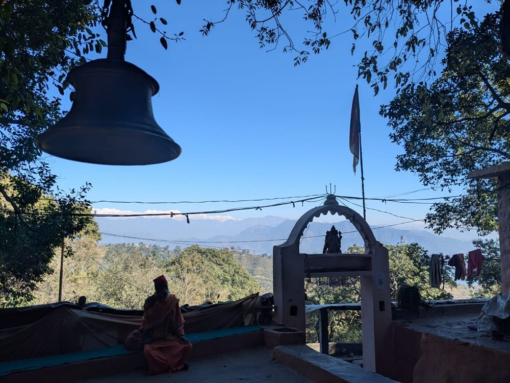 Forest trail and scenery on a spiritual trek from Rishikesh