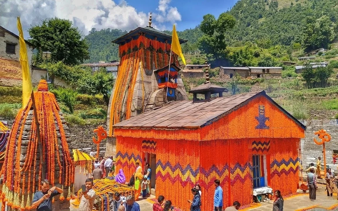 Triyuginarayan wedding setting for a traditional Hindu marriage ceremony
