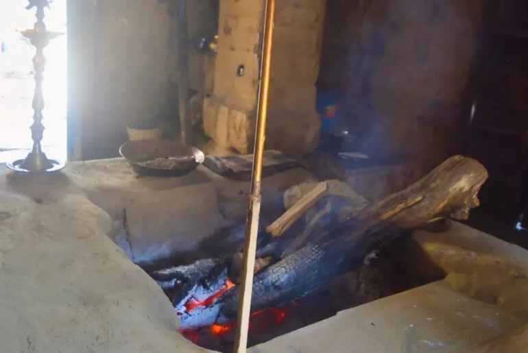 Sacred Agni Kund fire associated with the Triyuginarayan Temple wedding tradition