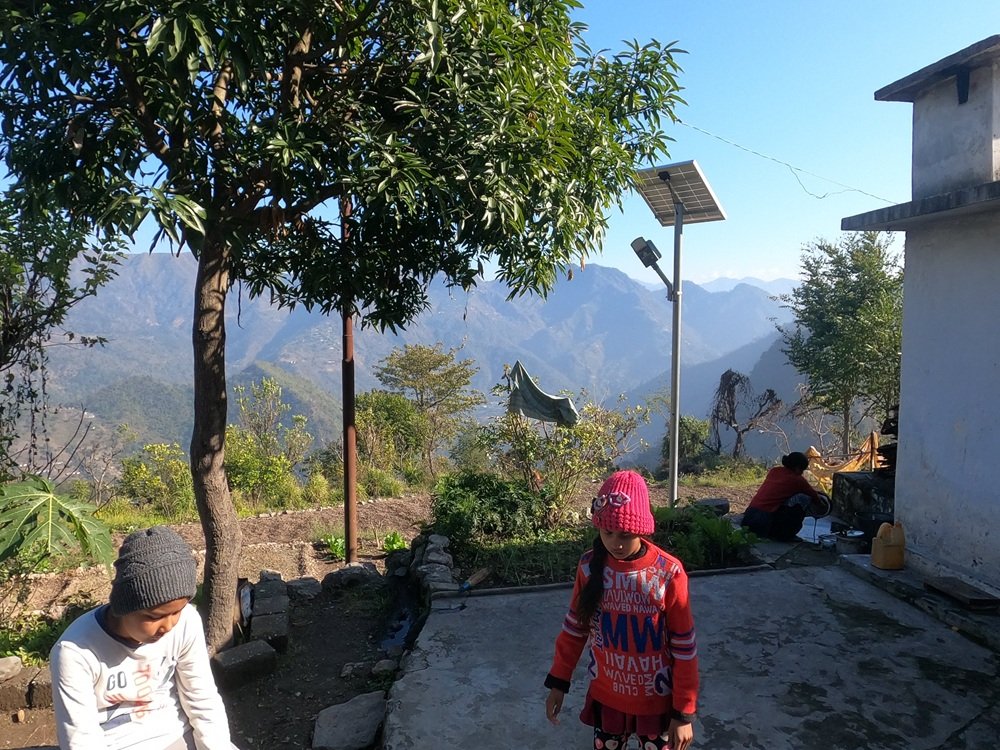 Walking trail on the Kota village trek near Rishikesh
